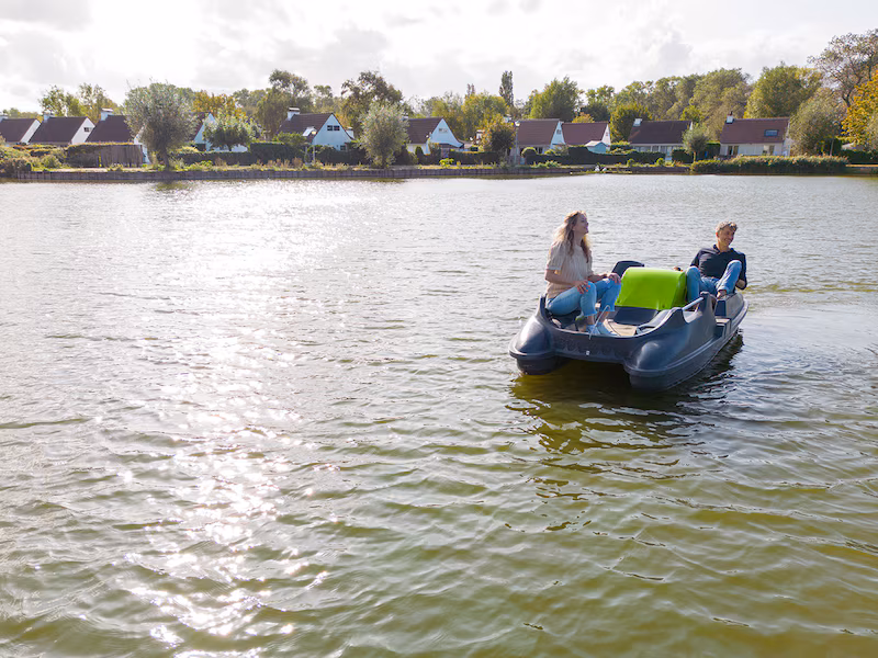 Pedaloes on the park lake